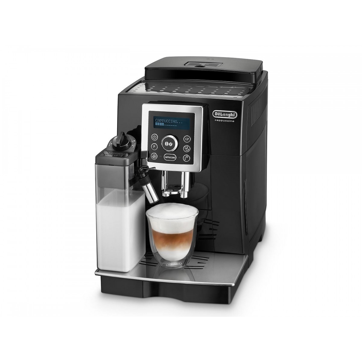 De Longhi ECAM23.463.B - Espresso machine - Coffee beans - Ground coffee - Built-in grinder - 1450 W - Black