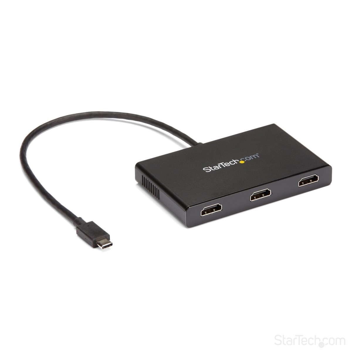 StarTech.com 3-Port Multi Monitor Adapter - USB-C to 3x HDMI Video Splitter - USB Type-C to HDMI MST Hub - Dual 4K 30Hz or Tripl