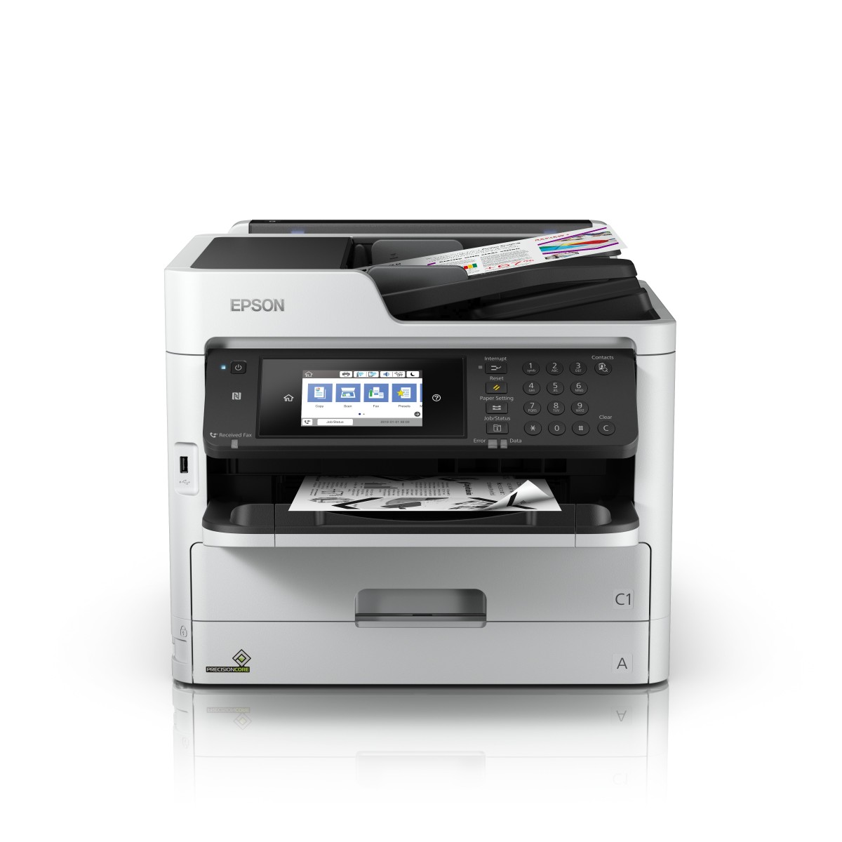 Epson WorkForce Pro WF-M5799DWF - Inkjet - Mono printing - 1200 x 2400 DPI - Mono copying - A4 - White