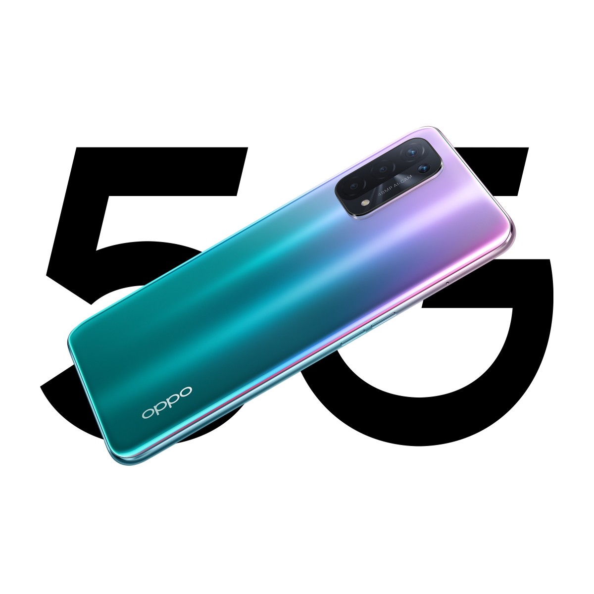 Oppo A54 5G  - 16,5 cm (6.5 Zoll) - 4 GB - 64 GB - 48 MP - ColorOS 11.1 - Violett