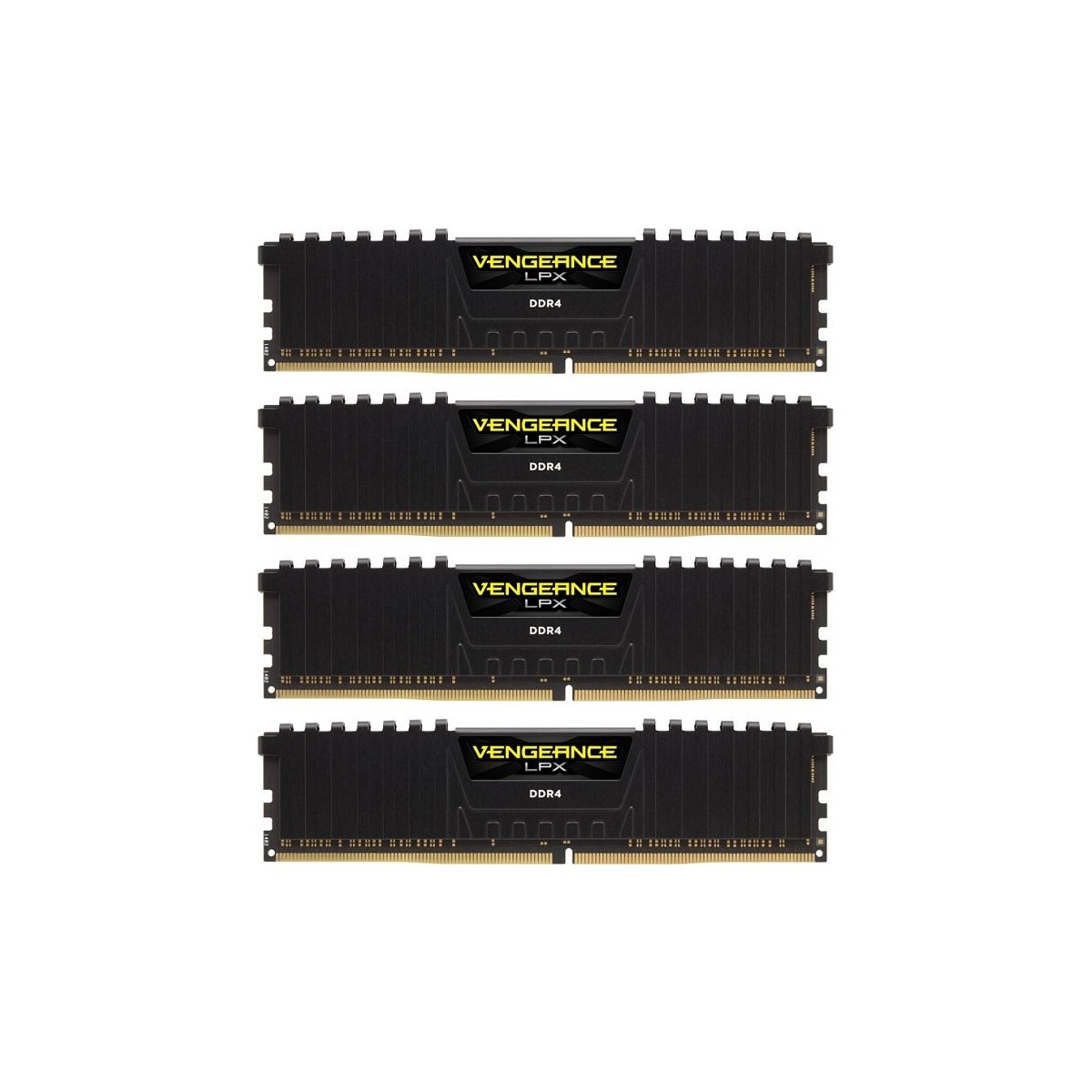 Corsair Vengeance LPX 64GB DDR4-2400 - 64 GB - 4 x 16 GB - DDR4 - 2400 MHz - 288-pin DIMM - Black
