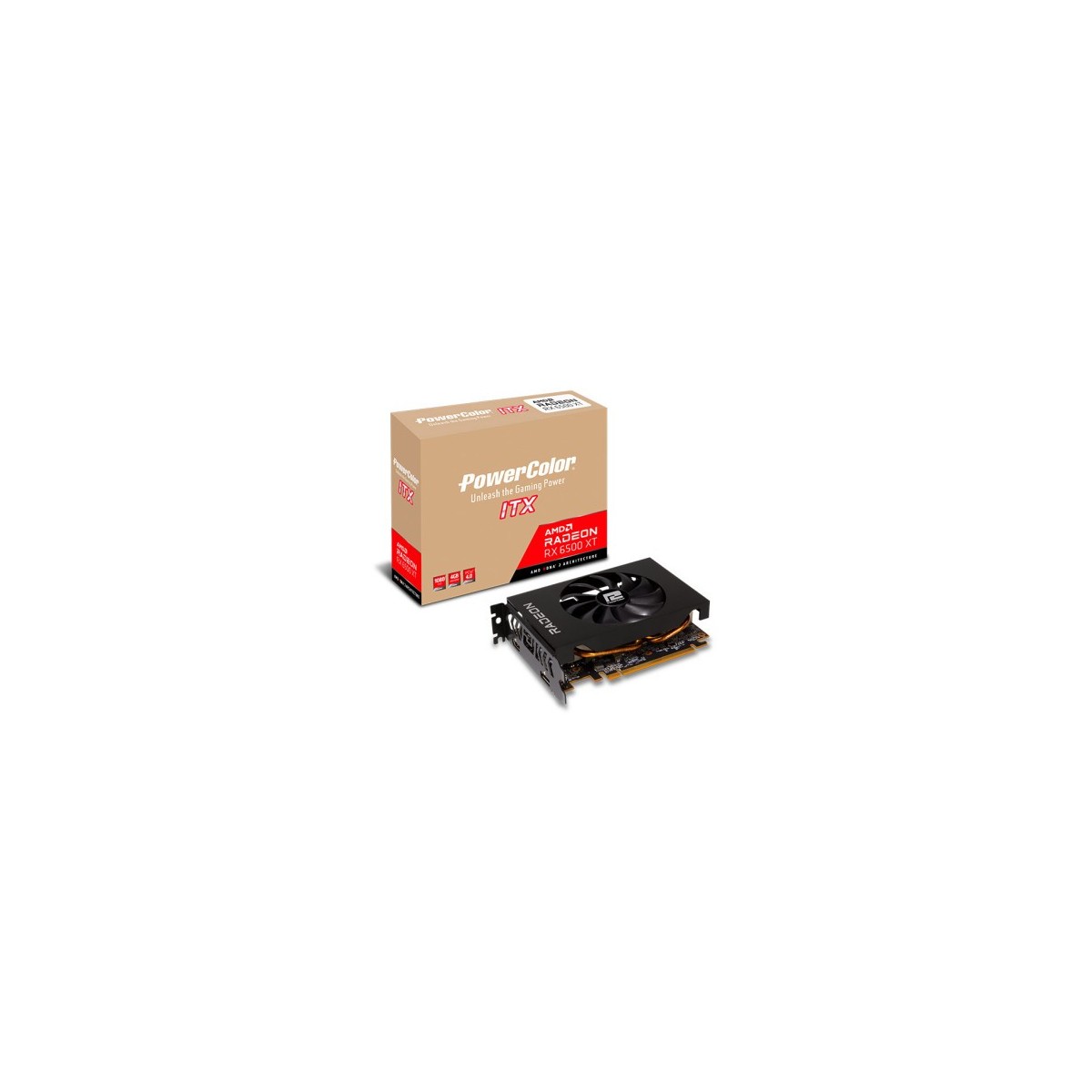 PowerColor Radeon RX6500 ITX 4GB GDDR6 HDMI DP - 4,096 MB