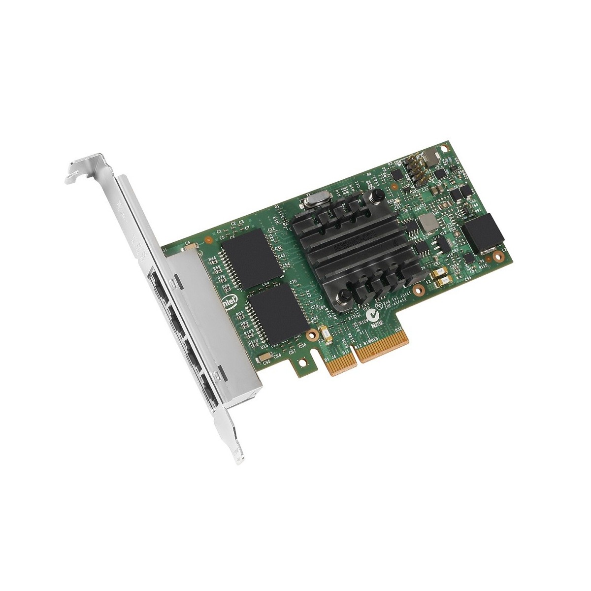 Lenovo Intel I350-T4 4xGbE BaseT - Internal - Wired - PCI Express - Ethernet - 1000 Mbit/s - Green,Metallic