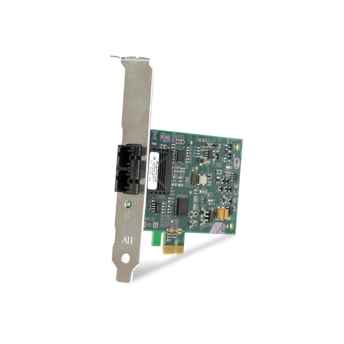 Allied Telesis 100FX Desktop PCI-e Fiber Network Adapter Card w/PCI Express - Federal & Government - Wired - PCI Express - 100 M