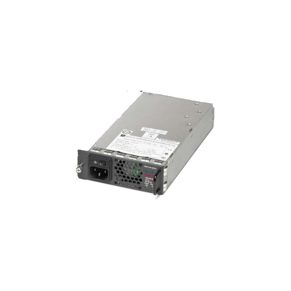 Cisco PWR-C49-300AC/2 - Power supply - Black,Silver - Cisco Catalyst 4948 - 300 W - 100 - 240 V - 50 - 60 Hz