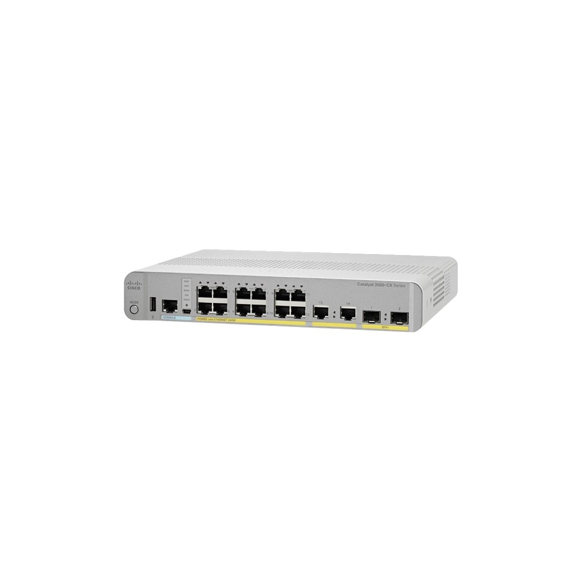 Cisco WS-C3560CX-12PD-S - Managed - Gigabit Ethernet (10/100/1000) - Full duplex - Power over Ethernet (PoE) - Rack mounting - W
