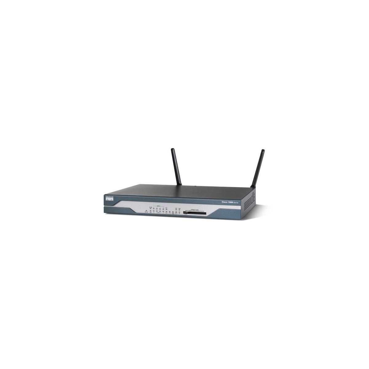 Cisco 1801 - Ethernet LAN - ADSL - Black,Blue,Stainless steel