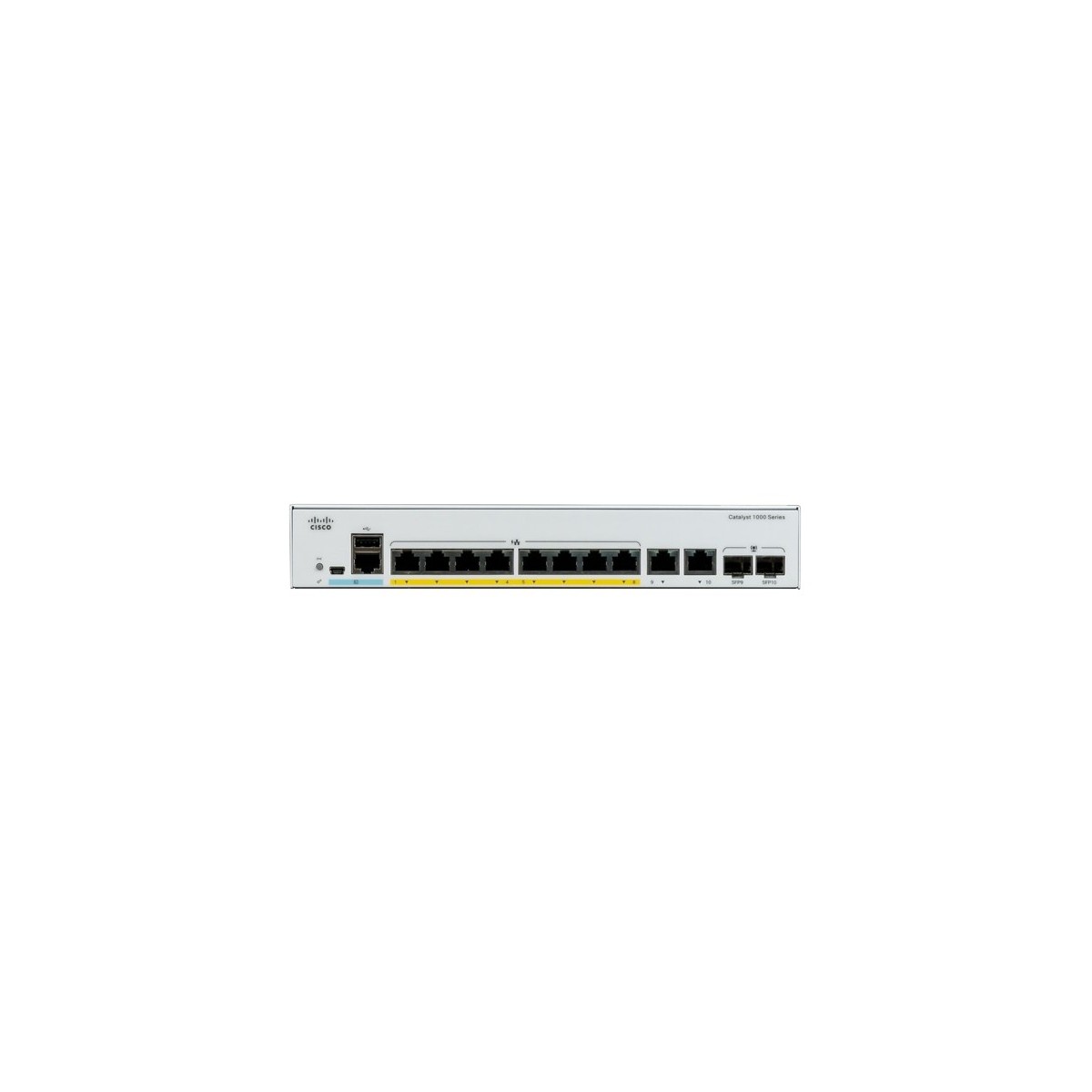 Cisco Catalyst C1000-8FP-2G-L - Managed - L2 - Gigabit Ethernet (10/100/1000) - Full duplex - Power over Ethernet (PoE)