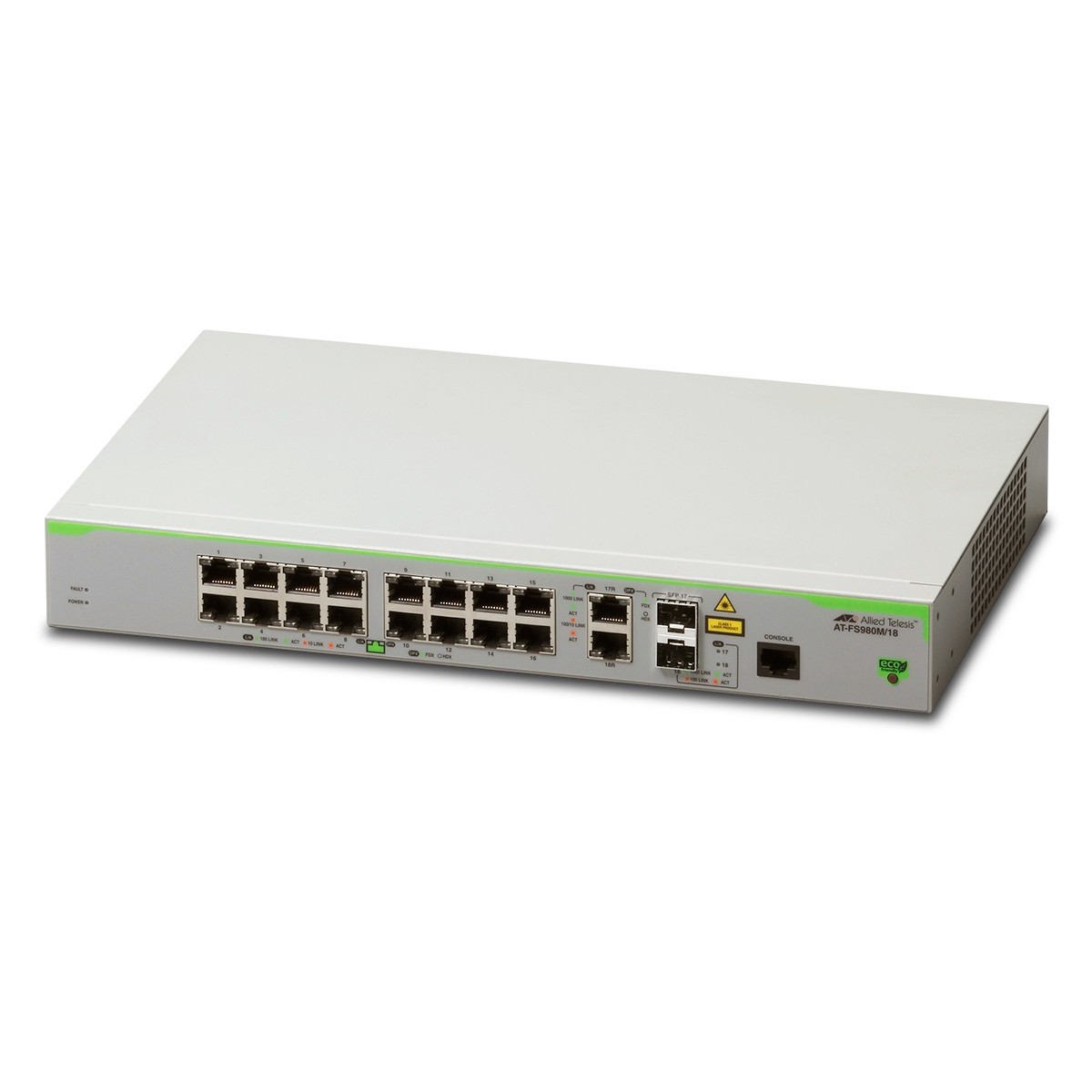 Allied Telesis AT-FS980M/18-50 - Managed - Fast Ethernet (10/100)
