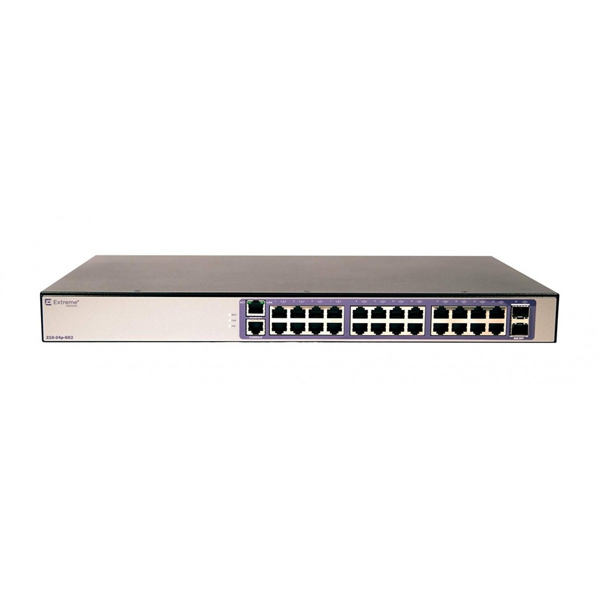 Extreme Networks 210-24P-GE2 - Managed - L2 - Gigabit Ethernet (10/100/1000) - 100 Gigabit Ethernet - Power over Ethernet (PoE)
