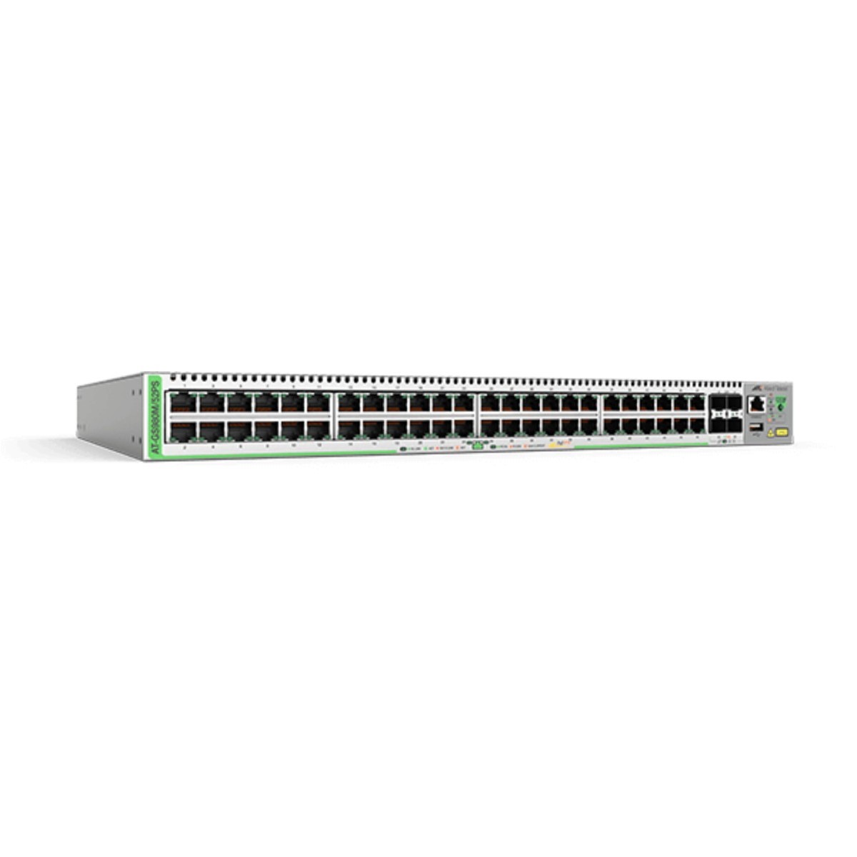 Allied Telesis AT-GS980M/52PS-50 - Managed - Gigabit Ethernet (10/100/1000) - 100 Gigabit Ethernet - Power over Ethernet (PoE) -