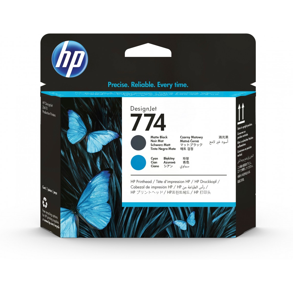 HP 774 - Original - Pigment-based ink - Cyan - Matte black - HP - Multi pack - HP DesignJet Z6810 - Z6610