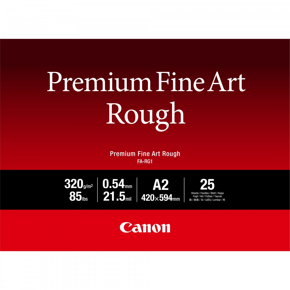 Canon FA-RG1 - 330 g/m² - Inkjet - A2 - 25 sheets - 540 µm - Canon ImagePROGRAF PRO-1000