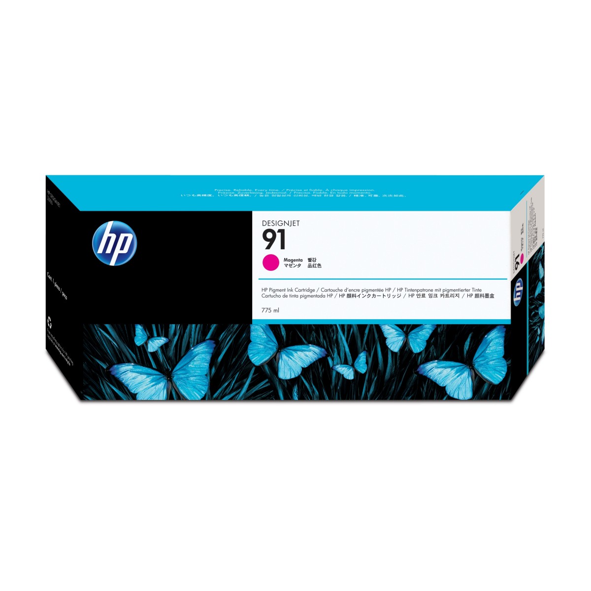 HP 91 775-ml Magenta DesignJet Pigment Ink Cartridge - Pigment-based ink - 775 ml - 1 pc(s)