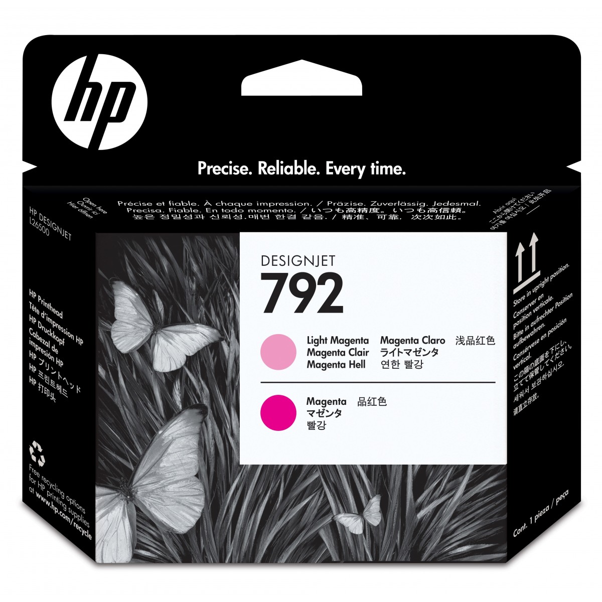 HP 792 Light Magenta/Magenta Latex Printhead - HP Designjet L26500 Printer series - Inkjet - Light magenta - Magenta - CN704A - 
