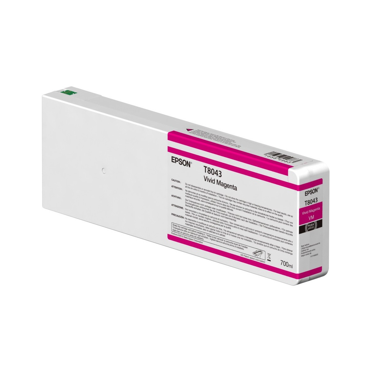 Epson Singlepack Vivid Magenta T804300 UltraChrome HDX/HD 700ml - Pigment-based ink - 700 ml - 1 pc(s)