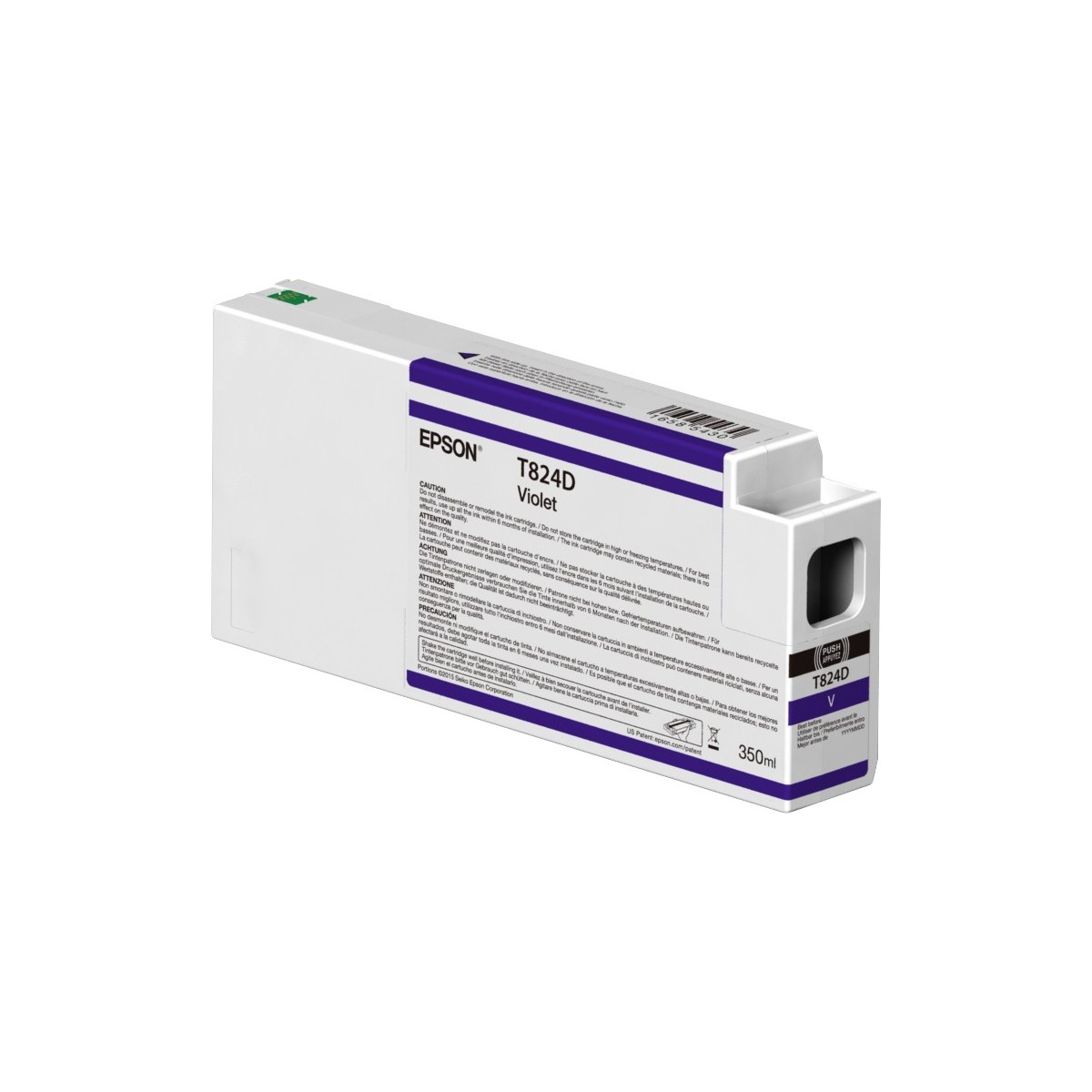 Epson Singlepack Violet T824D00 UltraChrome HDX 350ml - Pigment-based ink - 350 ml - 1 pc(s)