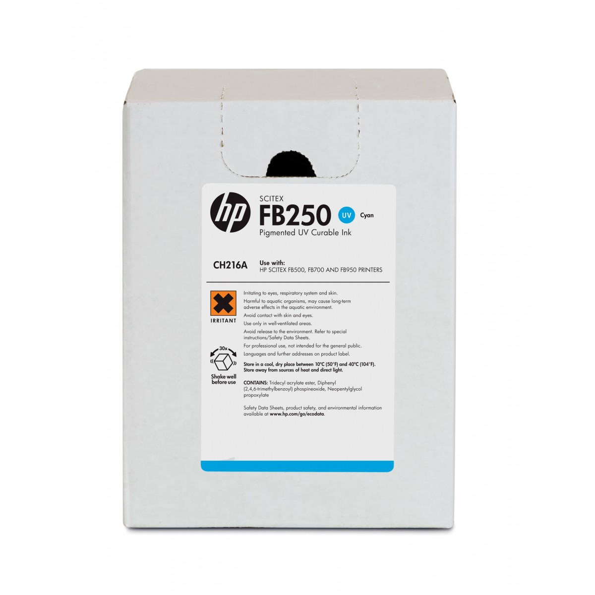 HP FB250 3-liter Cyan Scitex Ink - Original - Pigment-based ink - Cyan - HP - HP Scitex FB950 - FB500 - FB700 - 1 pc(s)