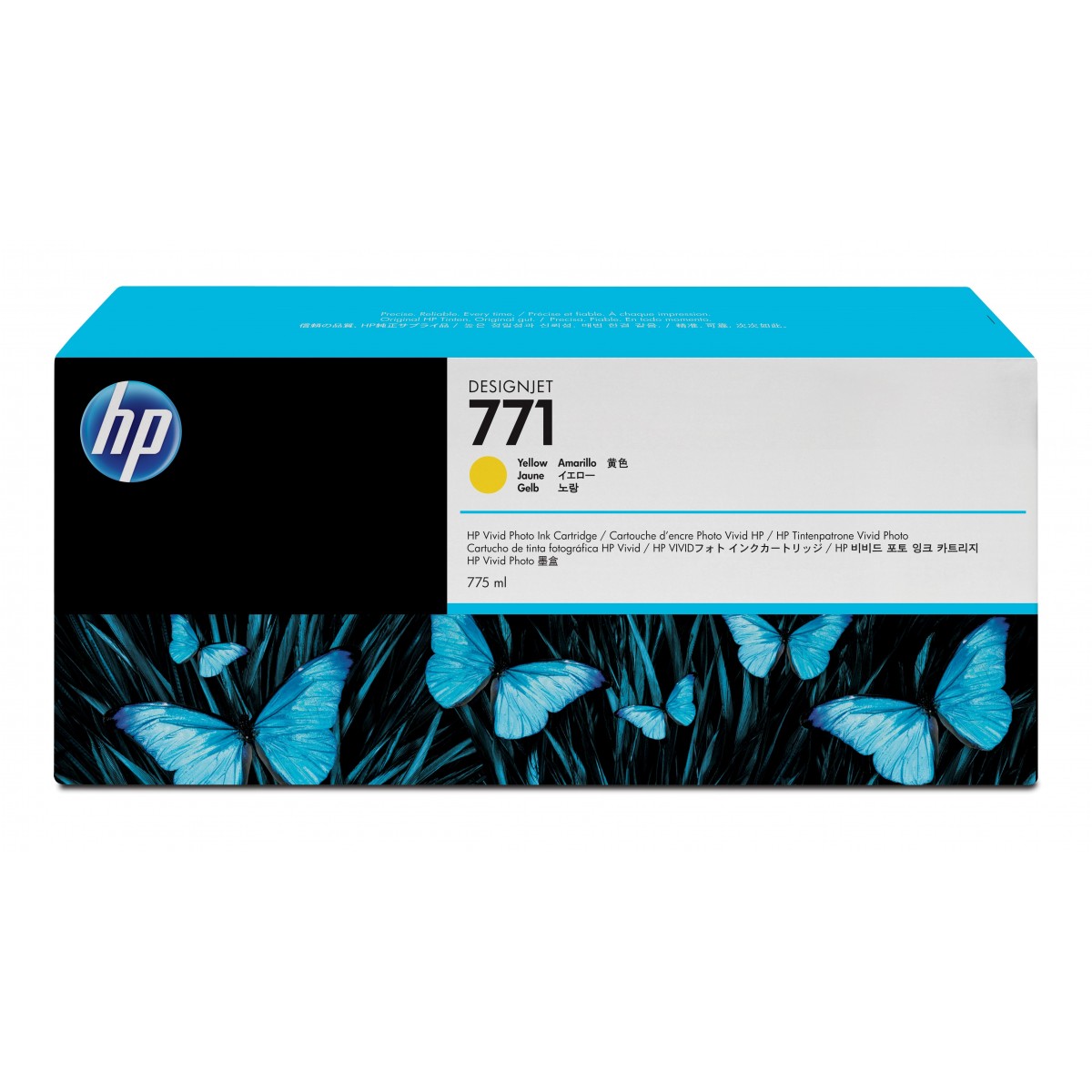 HP 771 775-ml Yellow DesignJet Ink Cartridge - Original - Pigment-based ink - Yellow - HP DesignJet Z6200 - Z6610 - Z6810 - Inkj