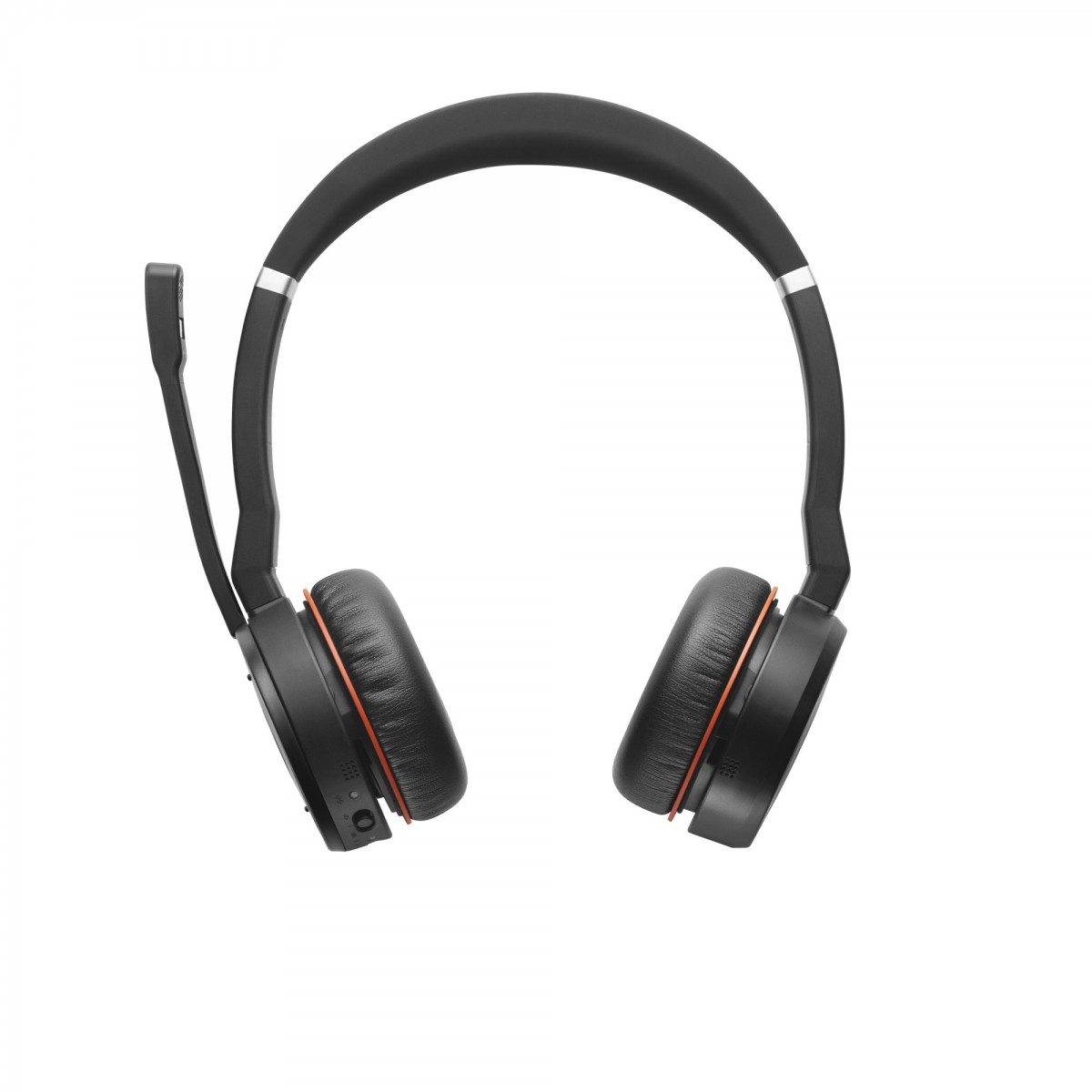 Jabra Evolve 75 MS Stereo - Headset - Head-band - Office/Call center - Black - Red - Binaural - Digital