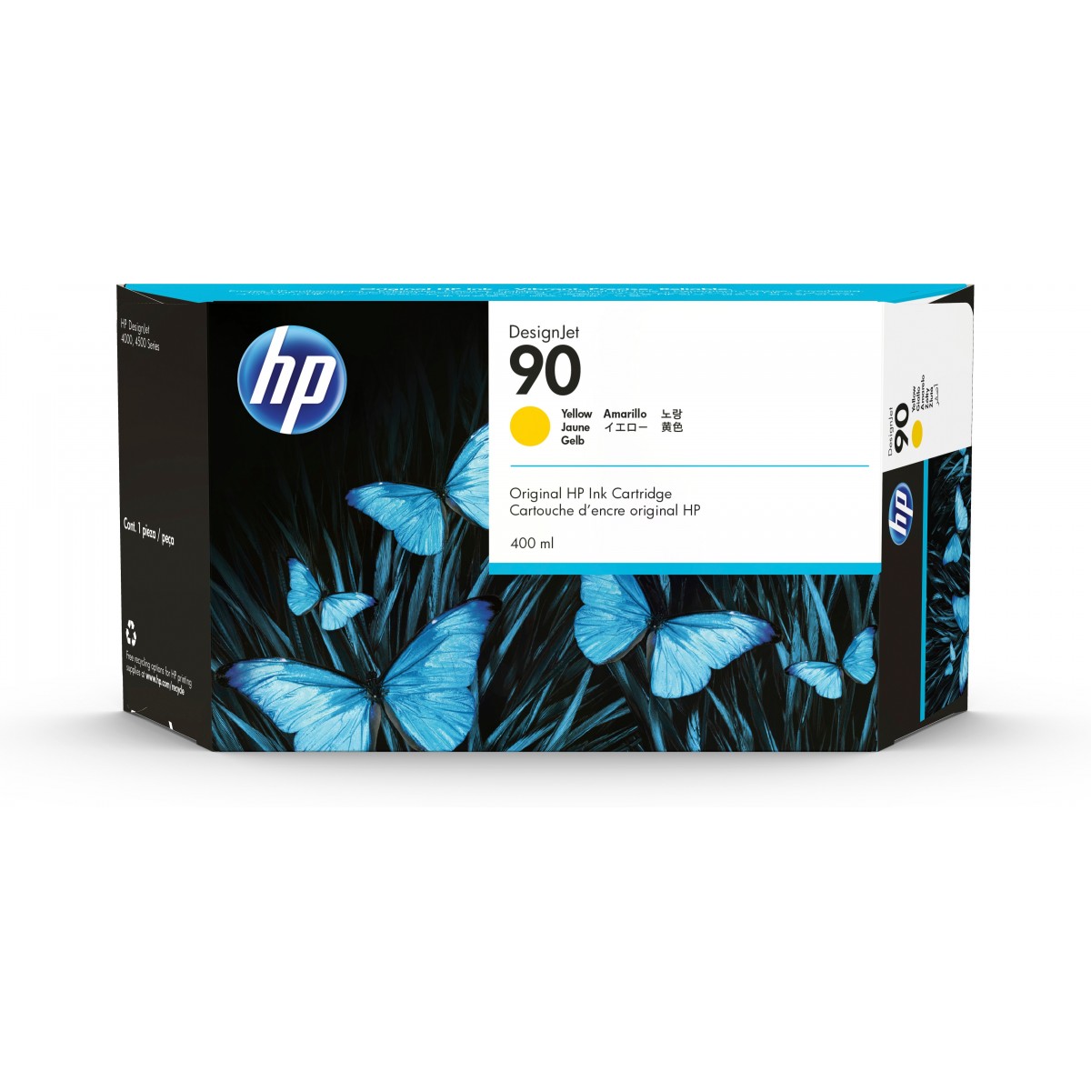 HP 90 - Original - Dye-based ink - Yellow - HP - HP Designjet 4000 - 4500 - 1 pc(s)