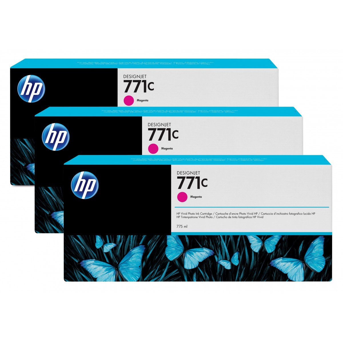 HP 771C - Original - Pigment-based ink - Magenta - HP - Multi pack - HP DesignJet Z6200 - Z6610 - Z6810