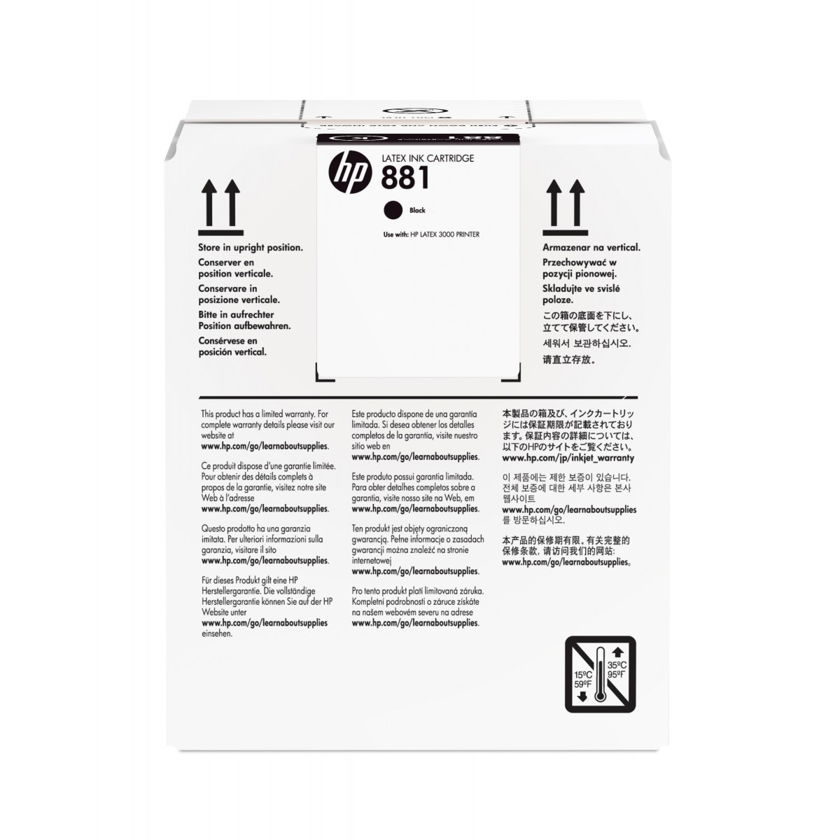 HP 881 - Original - Pigment-based ink - Black - HP - HP Latex 3000 - 3100 - 1500 - 5000 ml