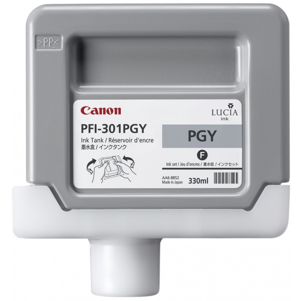 Canon LUCIA PFI-301 PGY - Ink Cartridge Original - Gray - 330 ml