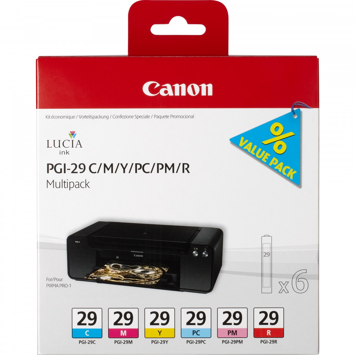 Canon PGI-29 C/M/Y/PC/PM/R - Pigment-based ink - Pigment-based ink - 6 pc(s) - Multi pack