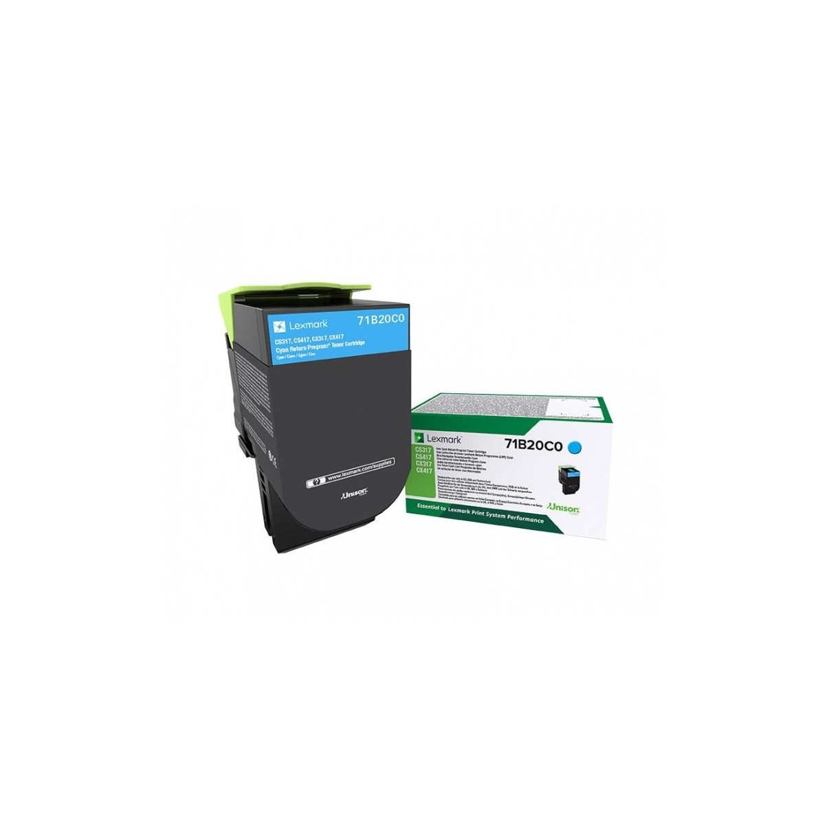 Lexmark 71B20C0 - 2300 pages - Cyan - 1 pc(s)