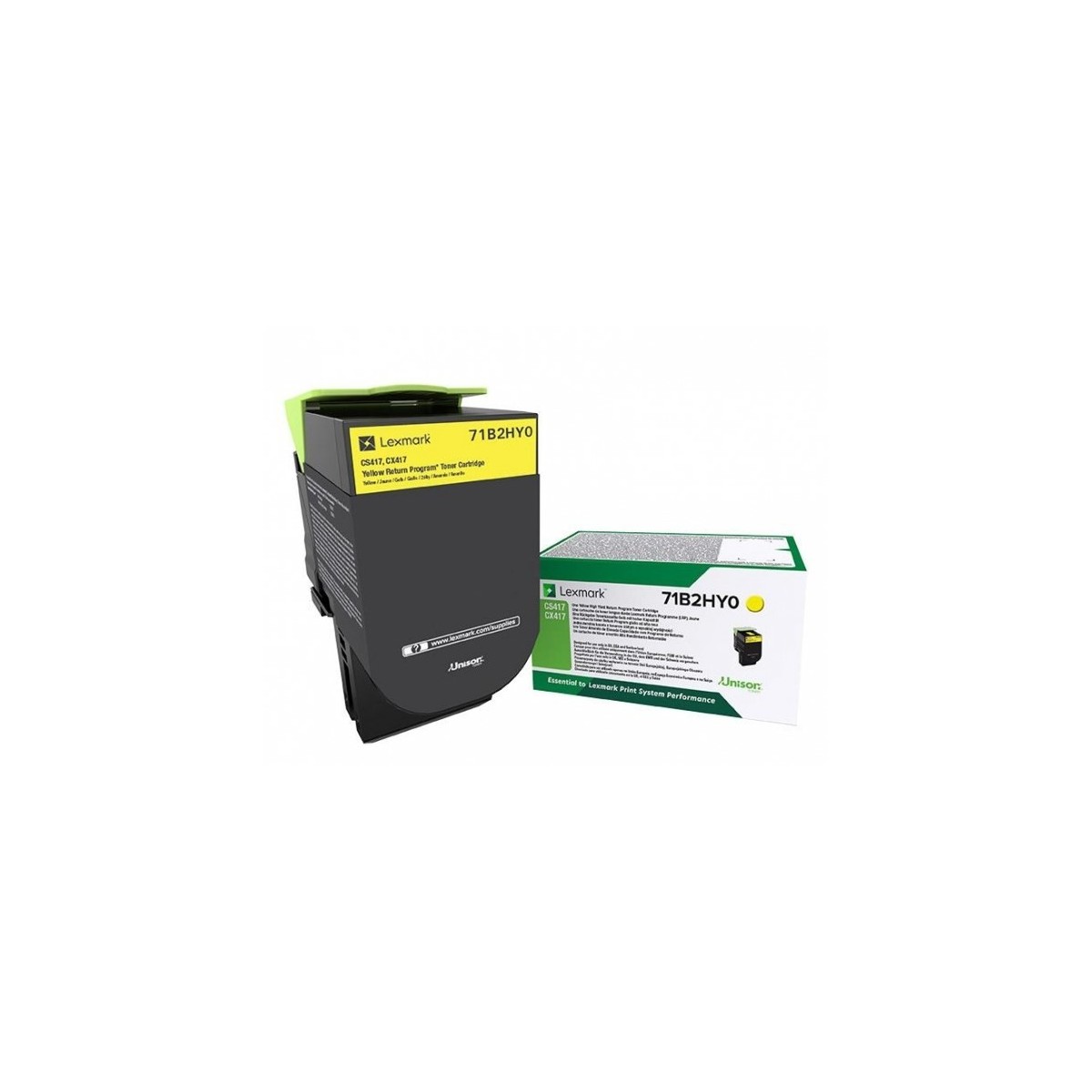 Lexmark 71B2HY0 - 3500 pages - Yellow - 1 pc(s)