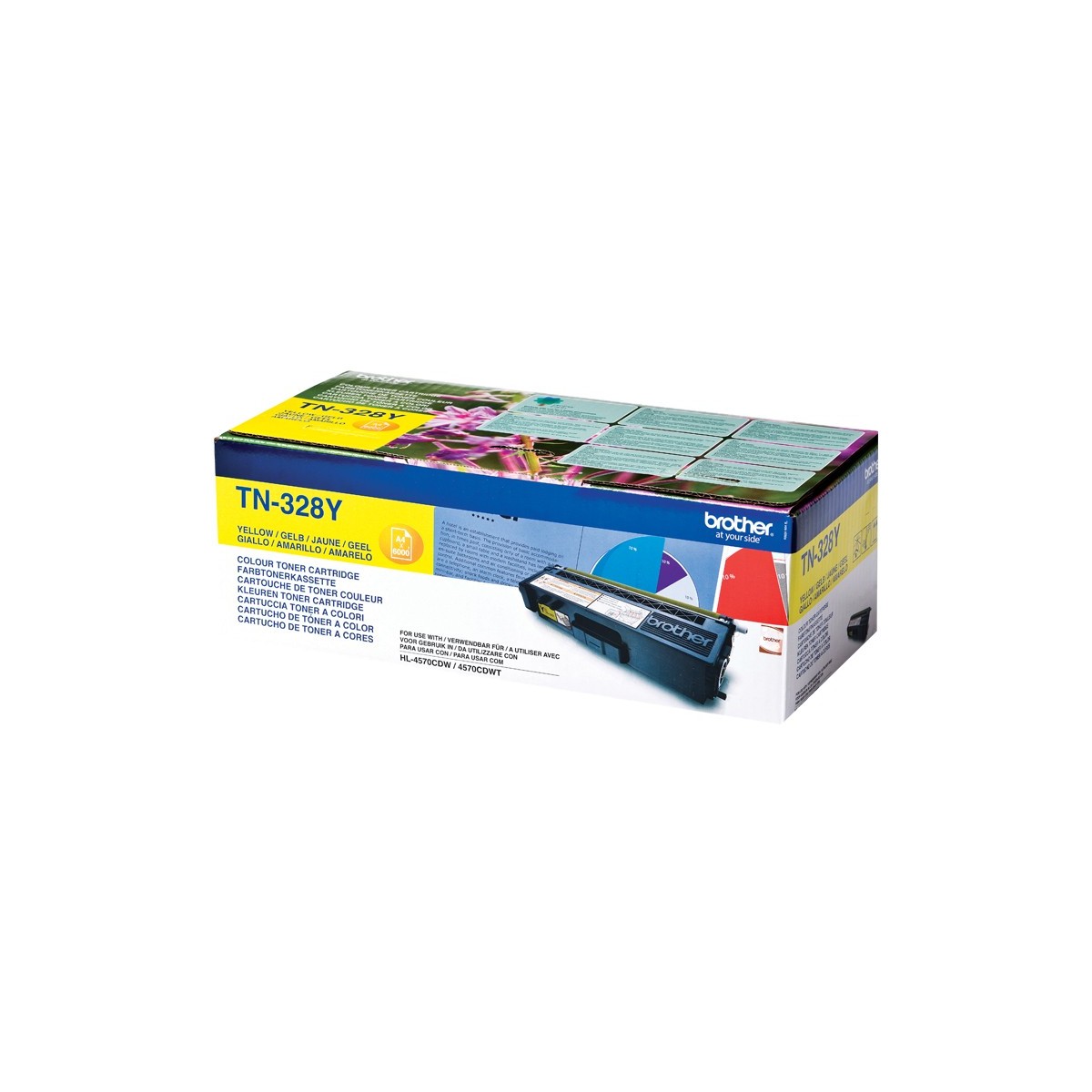 Brother TN-328Y - 6000 pages - Yellow - 1 pc(s)