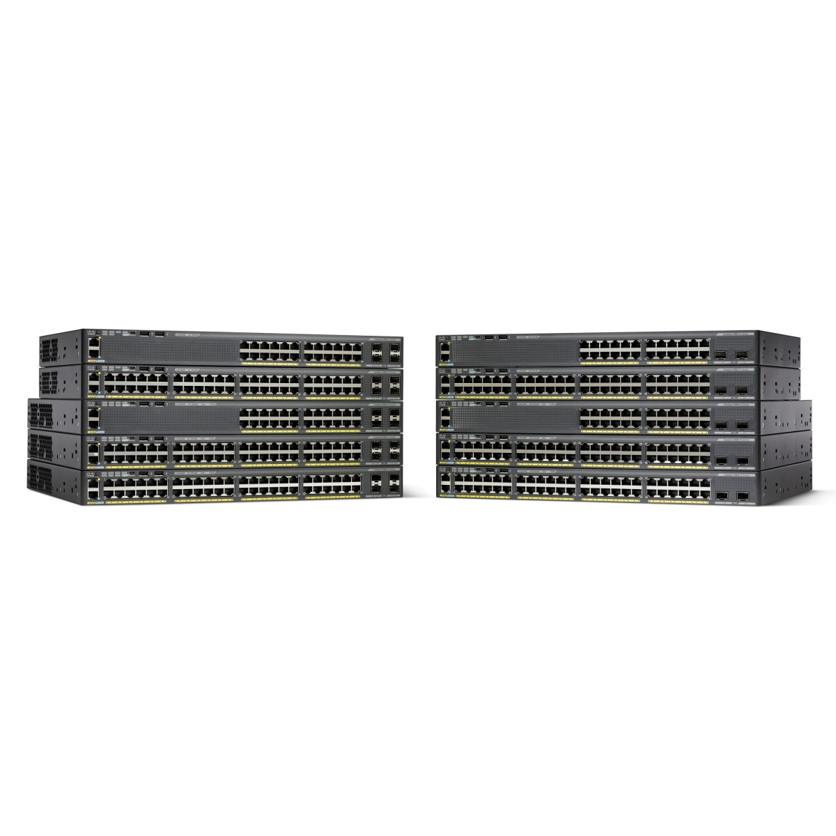Cisco Catalyst 2960X-48TS-L 48 Ports Manageable Ethernet Switch - 2 Layer Supported - Twisted Pair - 1U High - Rack-mountable, D