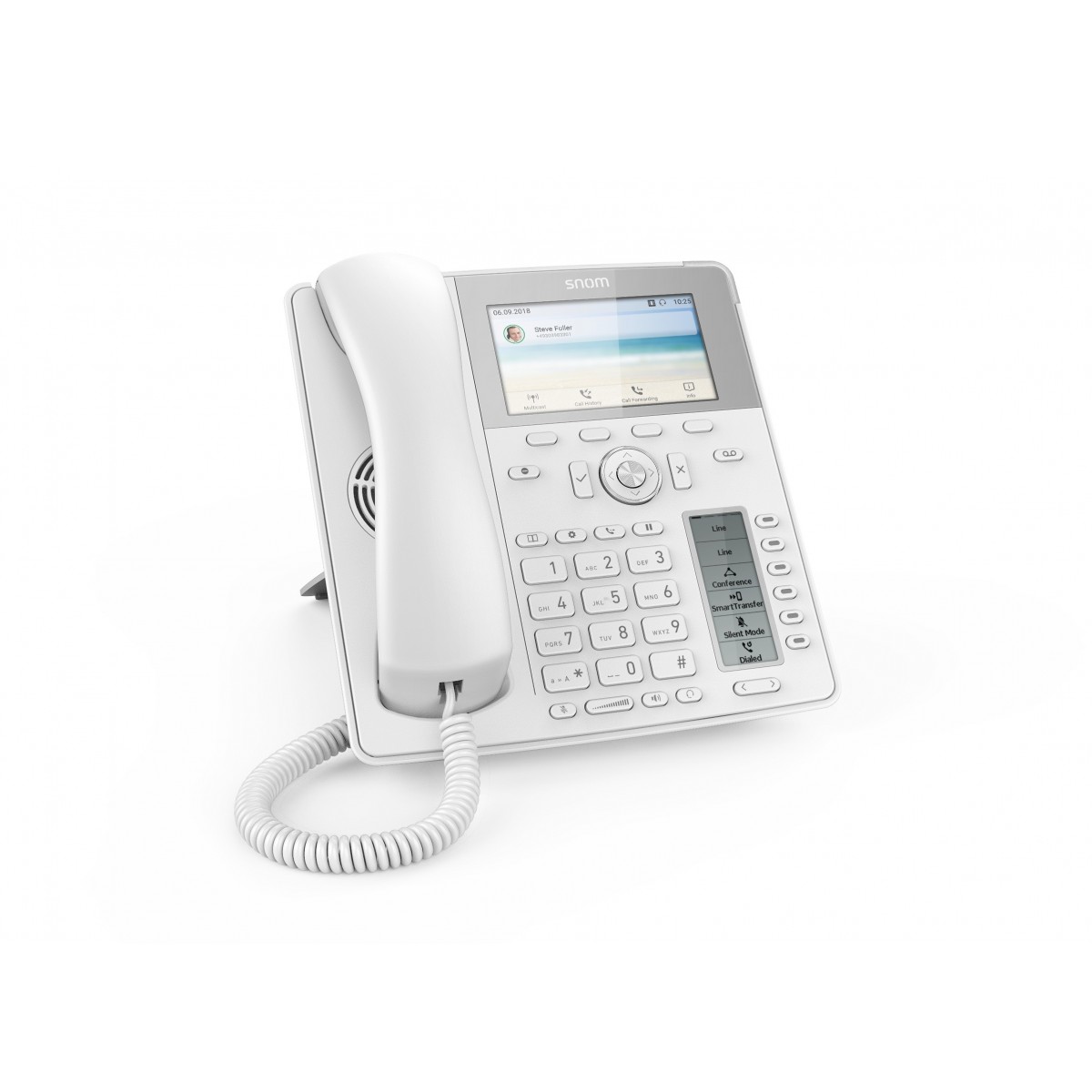 Snom D785 - IP-Telefon - Weiß - Kabelgebundenes Mobilteil - Wand - 10000 Eintragungen - Berührung