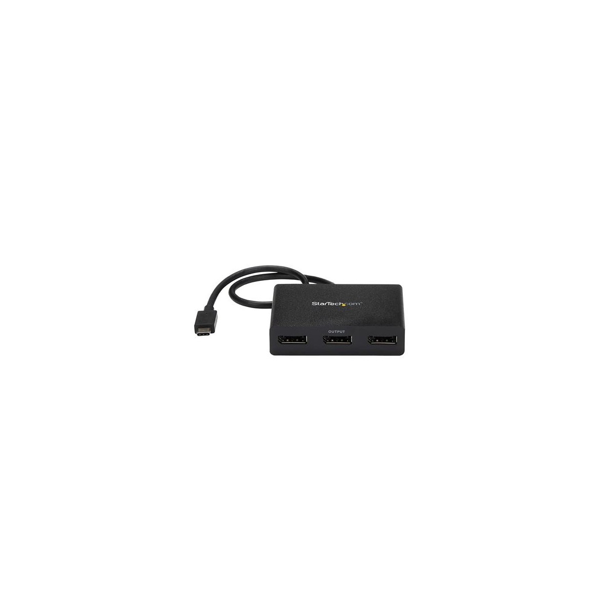 StarTech.com 3-Port Multi Monitor Adapter - USB-C to 3x DisplayPort 1.2 Video Splitter - USB Type-C to DP MST Hub - Dual 4K 30Hz