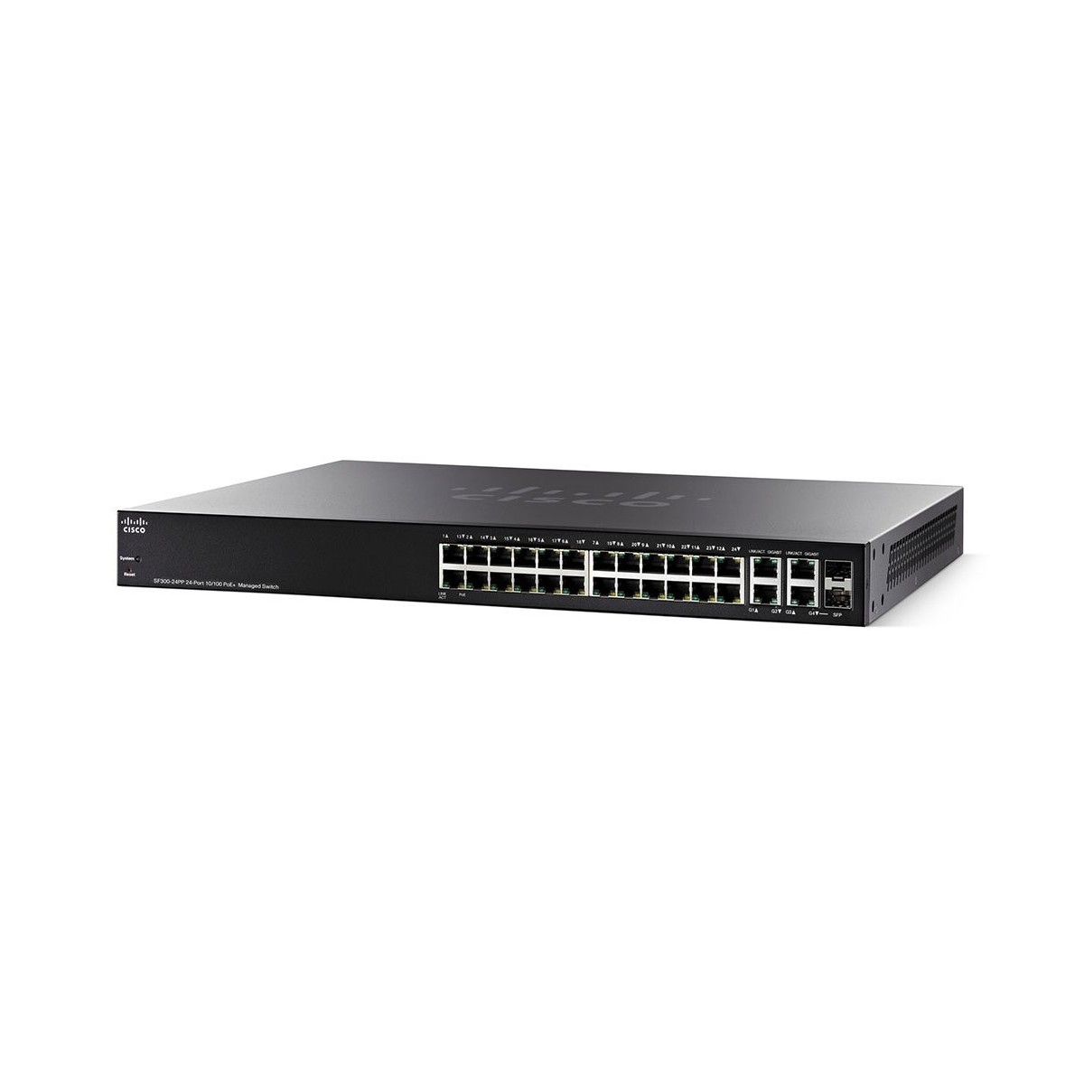 Cisco SF350-24P - Managed - L2/L3 - Fast Ethernet (10/100) - Power over Ethernet (PoE) - Rack mounting