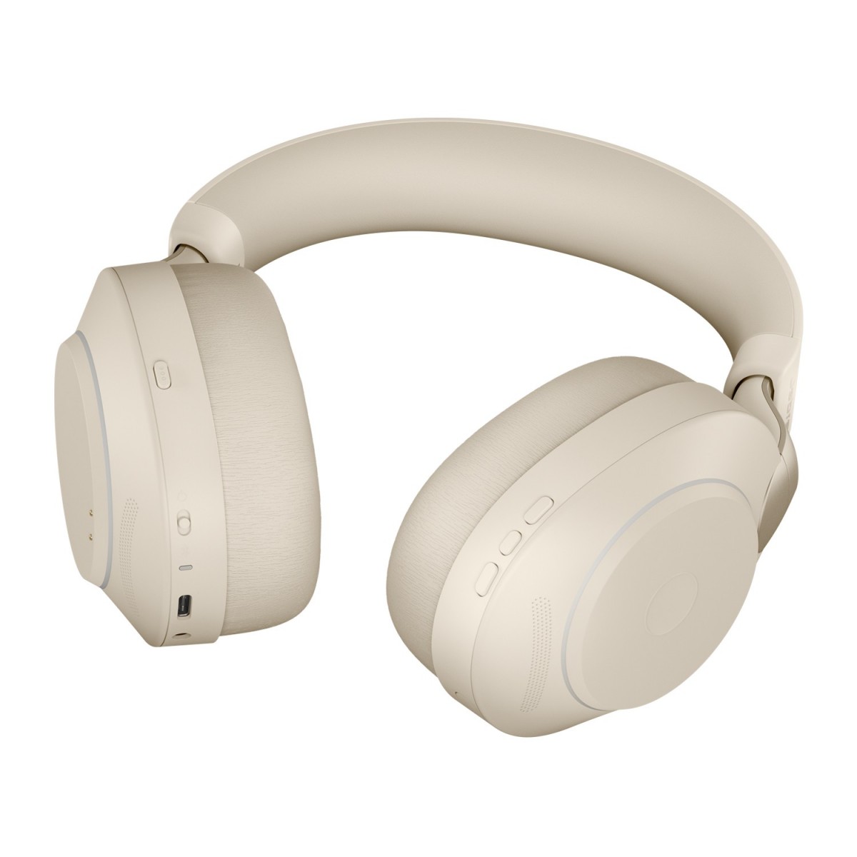 Jabra Evolve2 85 - UC Stereo - Headset - Head-band - Office/Call center - Beige - Binaural - Bluetooth pairing - Play/Pause - Tr
