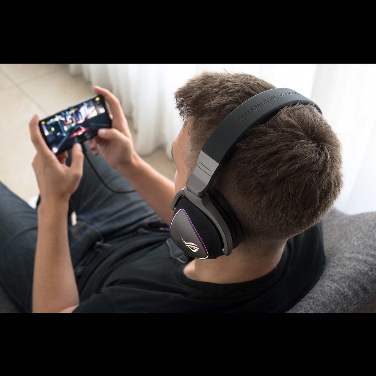 ASUS ROG Delta - Headset - Head-band - Gaming - Black - Binaural - Rotary