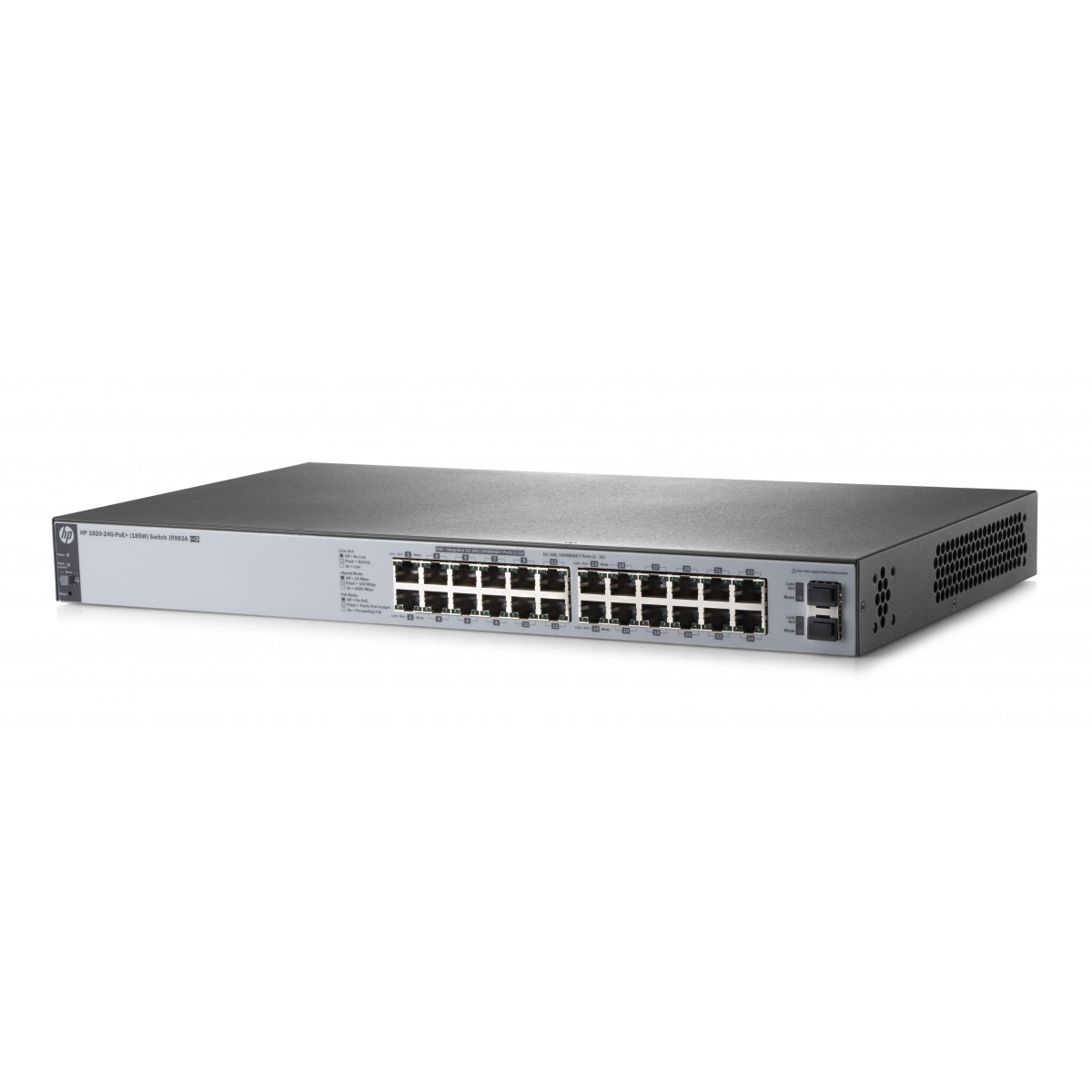 HPE OfficeConnect 1820 24G PoE+ 185W Switch - Switch - Fiber Optic
