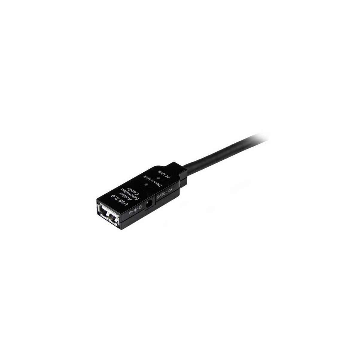 StarTech.com 35m USB 2.0 Active Extension Cable - M/F - 35 m - USB A - USB A - USB 2.0 - Male/Female - Black
