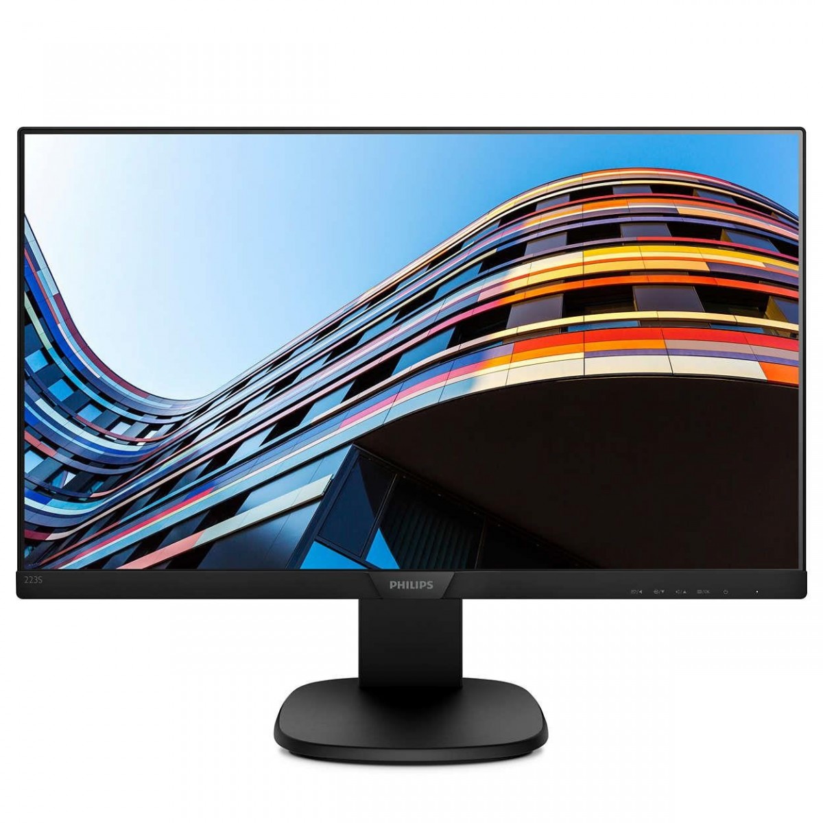 Philips S Line LCD monitor with SoftBlue Technology 223S7EHMB/00 - 54.6 cm (21.5") - 1920 x 1080 pixels - Full HD - LED - 5 ms -