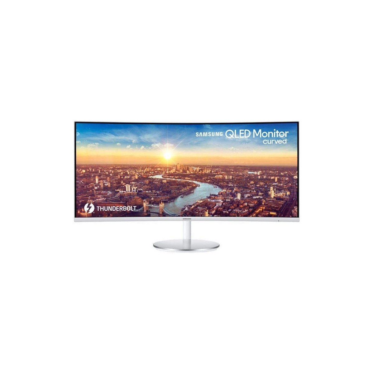Samsung C34J791WTR - 86.4 cm (34") - 3440 x 1440 pixels - UltraWide Quad HD - QLED - 4 ms - White
