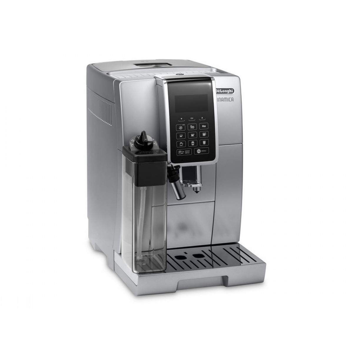 De Longhi Dinamica Ecam 350.75.SB - Espresso machine - Coffee beans,Ground coffee - 1450 W - Black,Silver