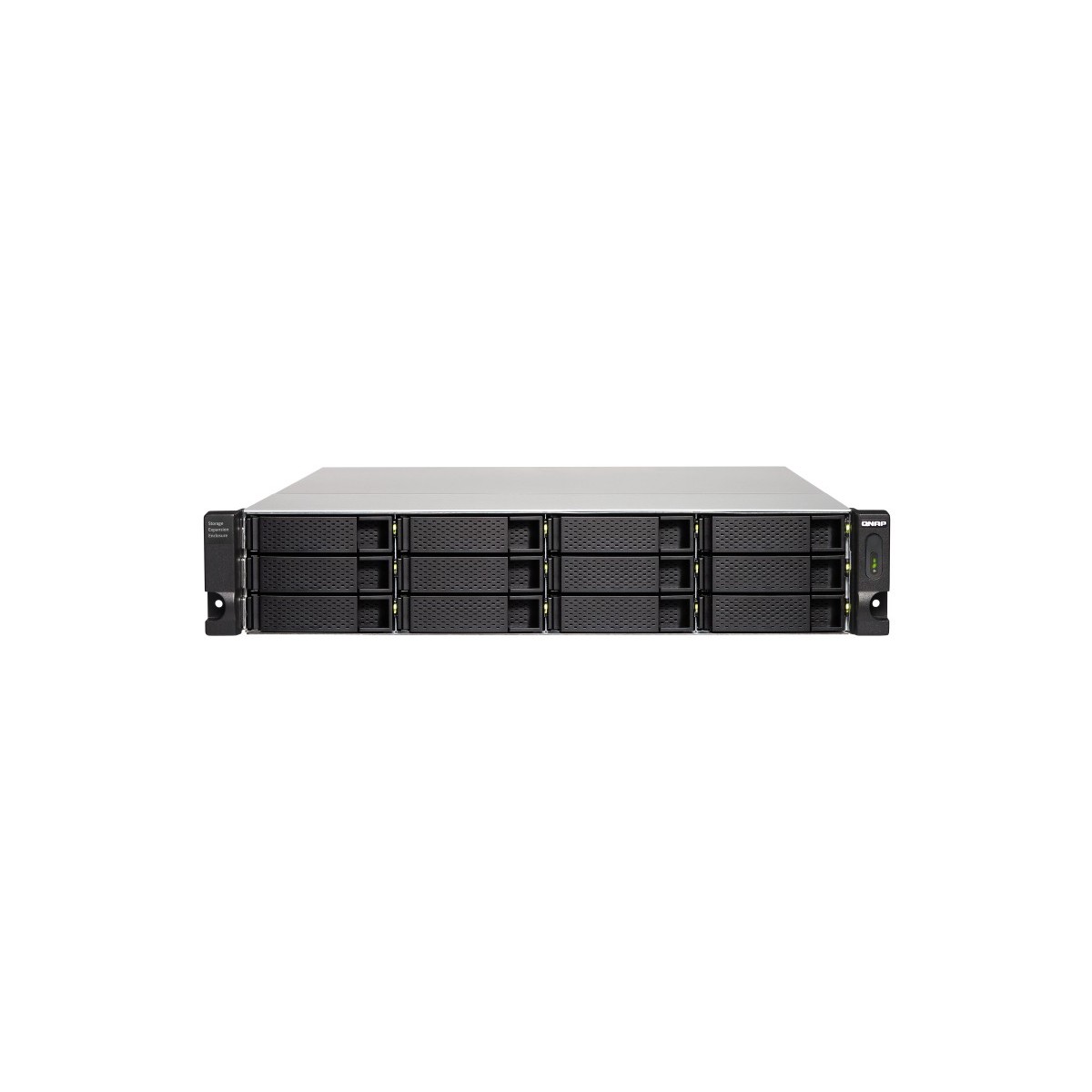 QNAP TL-R1200C-RP - HDD/SSD enclosure - 2.5/3.5 - Serial ATA III - 6 Gbit/s - Rack mounting - Black,Grey