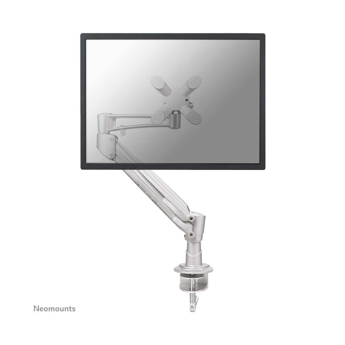 Neomounts flat screen desk mount - Clamp - 9 kg - 25.4 cm (10) - 76.2 cm (30) - 100 x 100 mm - Silver