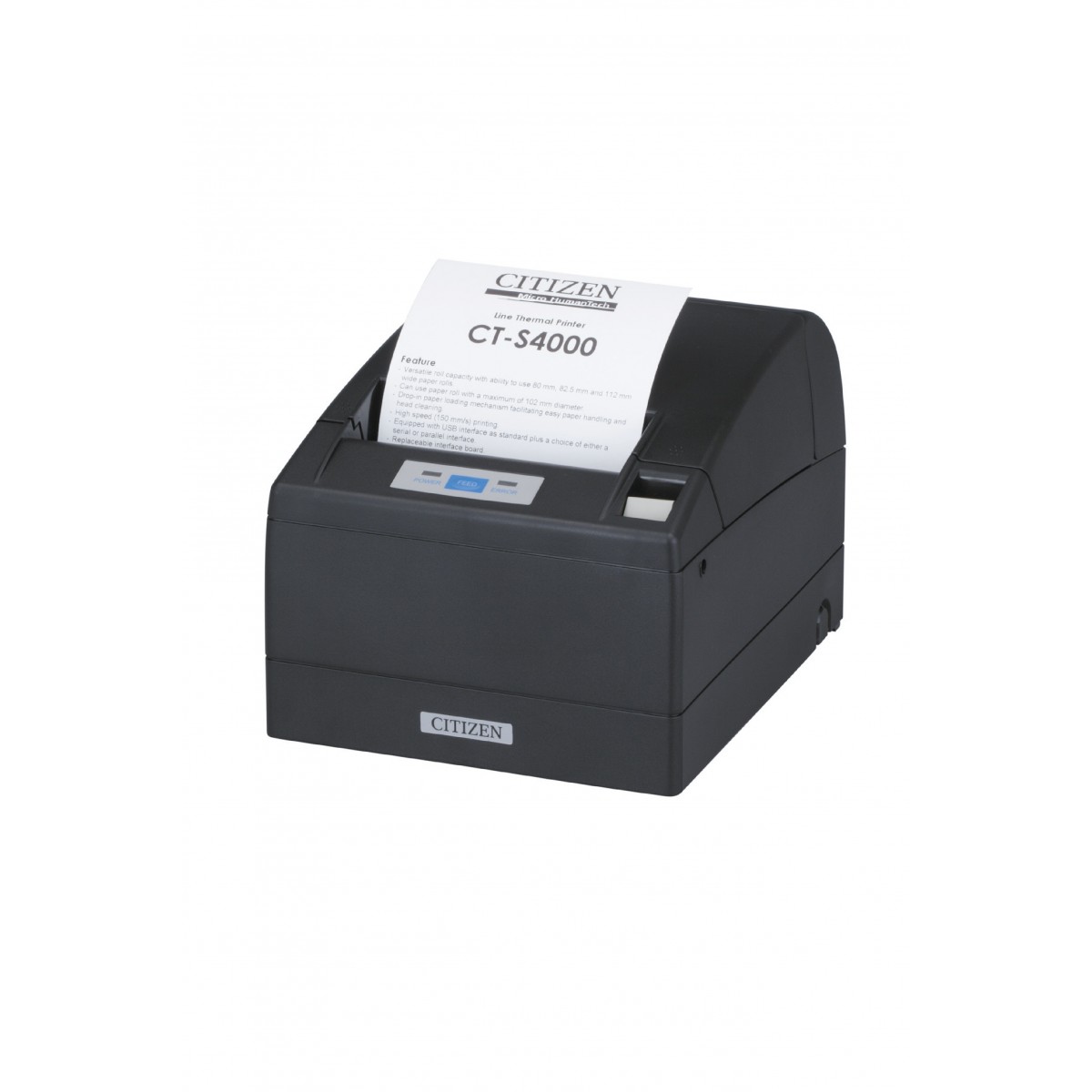 Citizen CT-S4000 - Thermal - POS printer - 203 x 203 DPI - 150 mm/sec - 1.25 x 3 mm - PC437,PC850,PC858,PC860,PC863,PC865