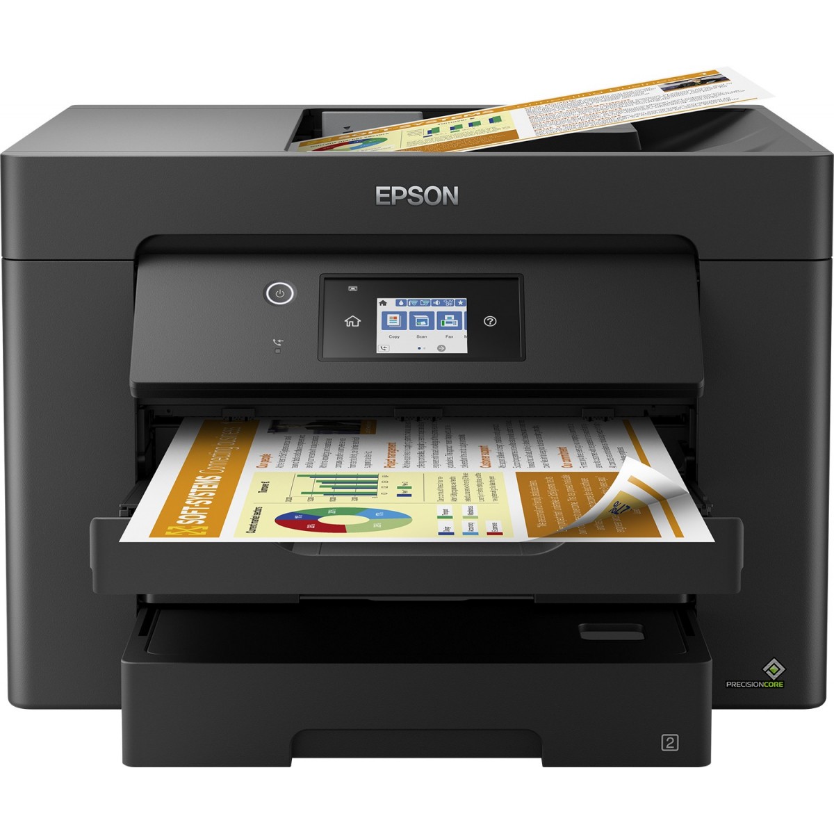 Epson WorkForce WF-7830DTWF - Inkjet - Colour printing - 4800 x 2400 DPI - Colour scanning - A3 - Black