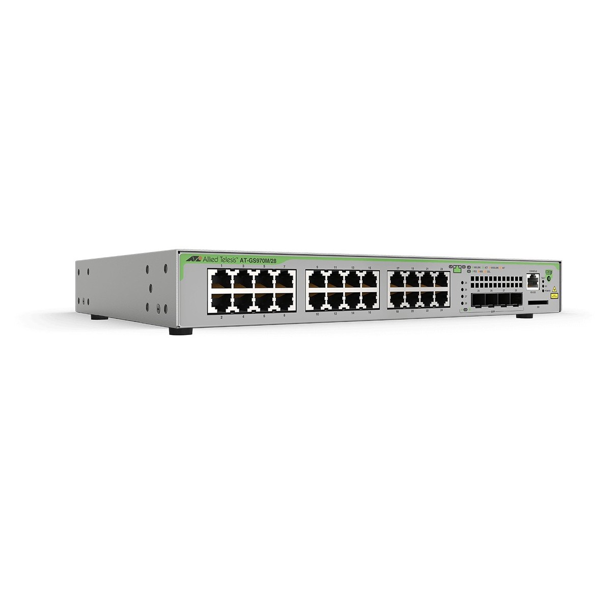 Allied Telesis GS970M - Managed - L3 - Gigabit Ethernet (10/100/1000) - Power over Ethernet (PoE) - Rack mounting - 1U