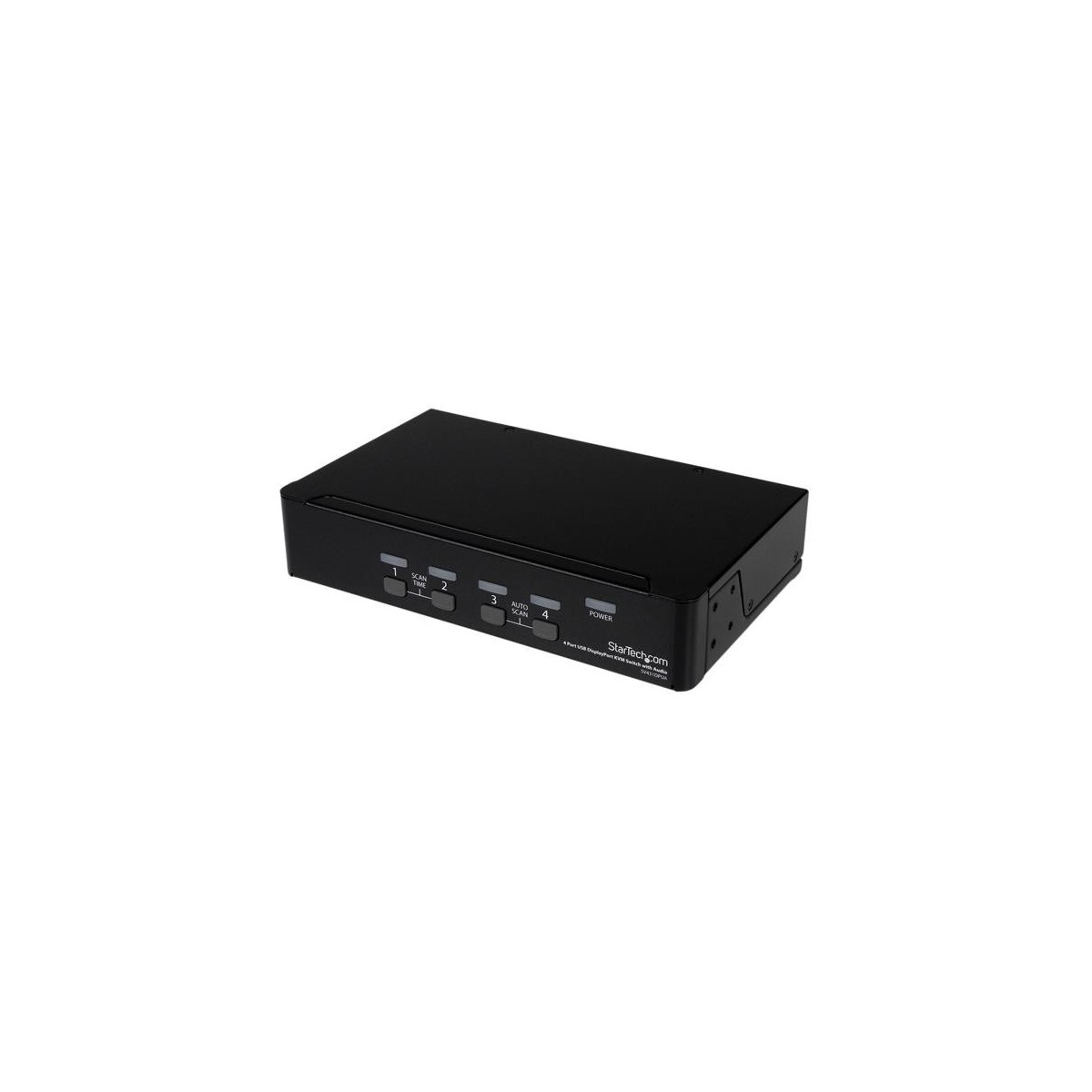 StarTech.com 4 Port USB DisplayPort KVM Switch with Audio - 3840 x 2400 pixels - Black
