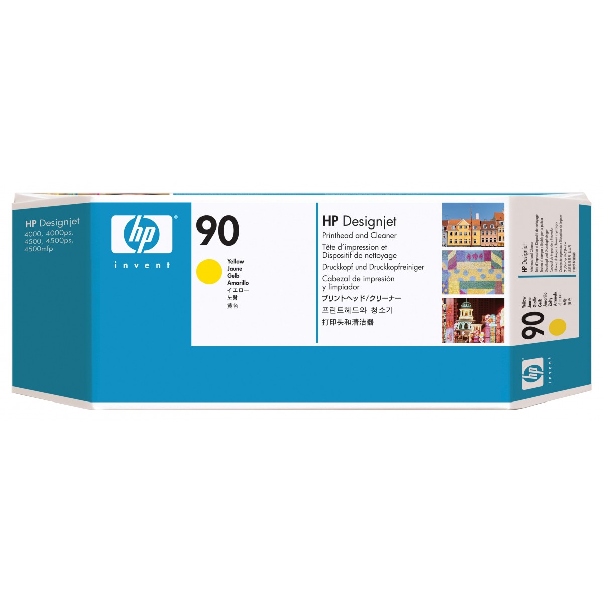 HP 90 Yellow DesignJet Printhead and Printhead Cleaner - HP DesignJet 4000/4500 Printer series - Inkjet - Yellow - C5057A - Sing